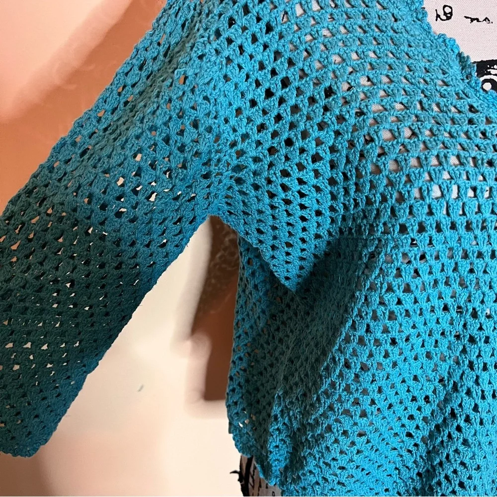 💚Norm Thompson woven cardigan - Picture 5 of 6